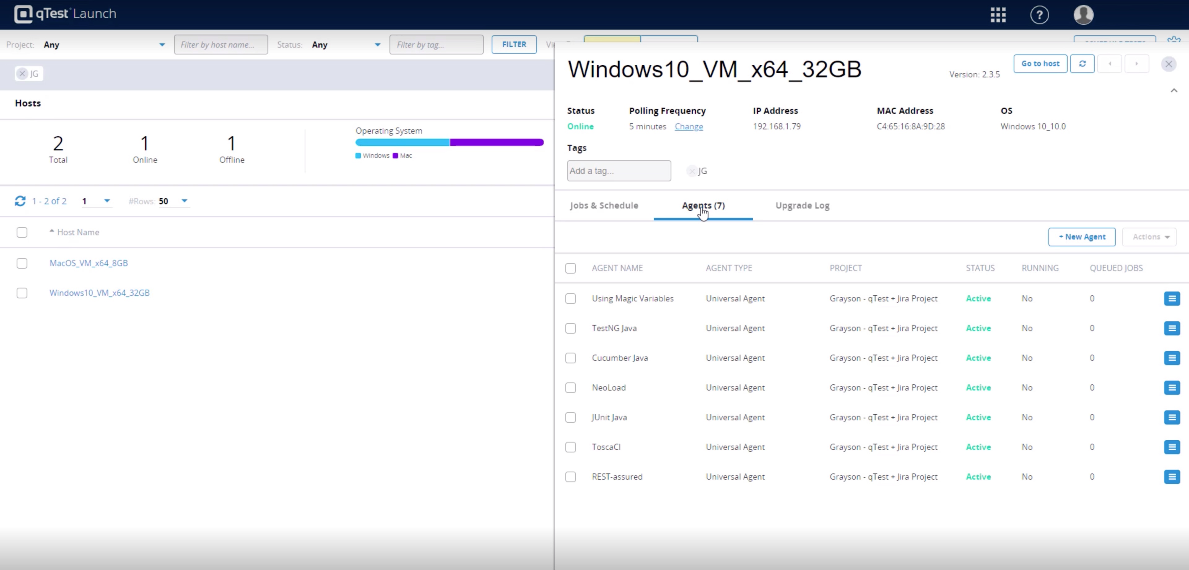 screenshot of Tricentis qTest